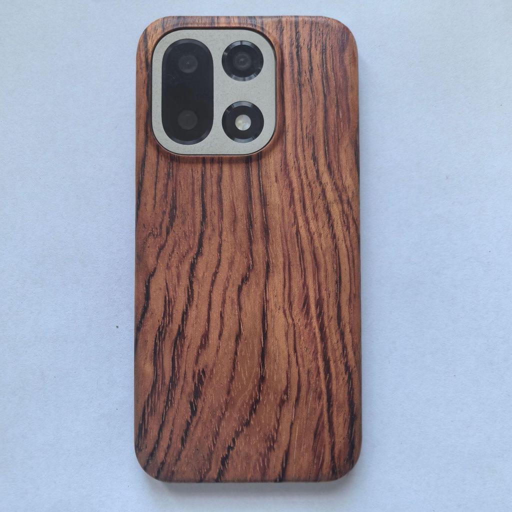 OnePlus 15 MagSafe-Compatible Wooden Magnetic Wireless Charging Car Phone Case