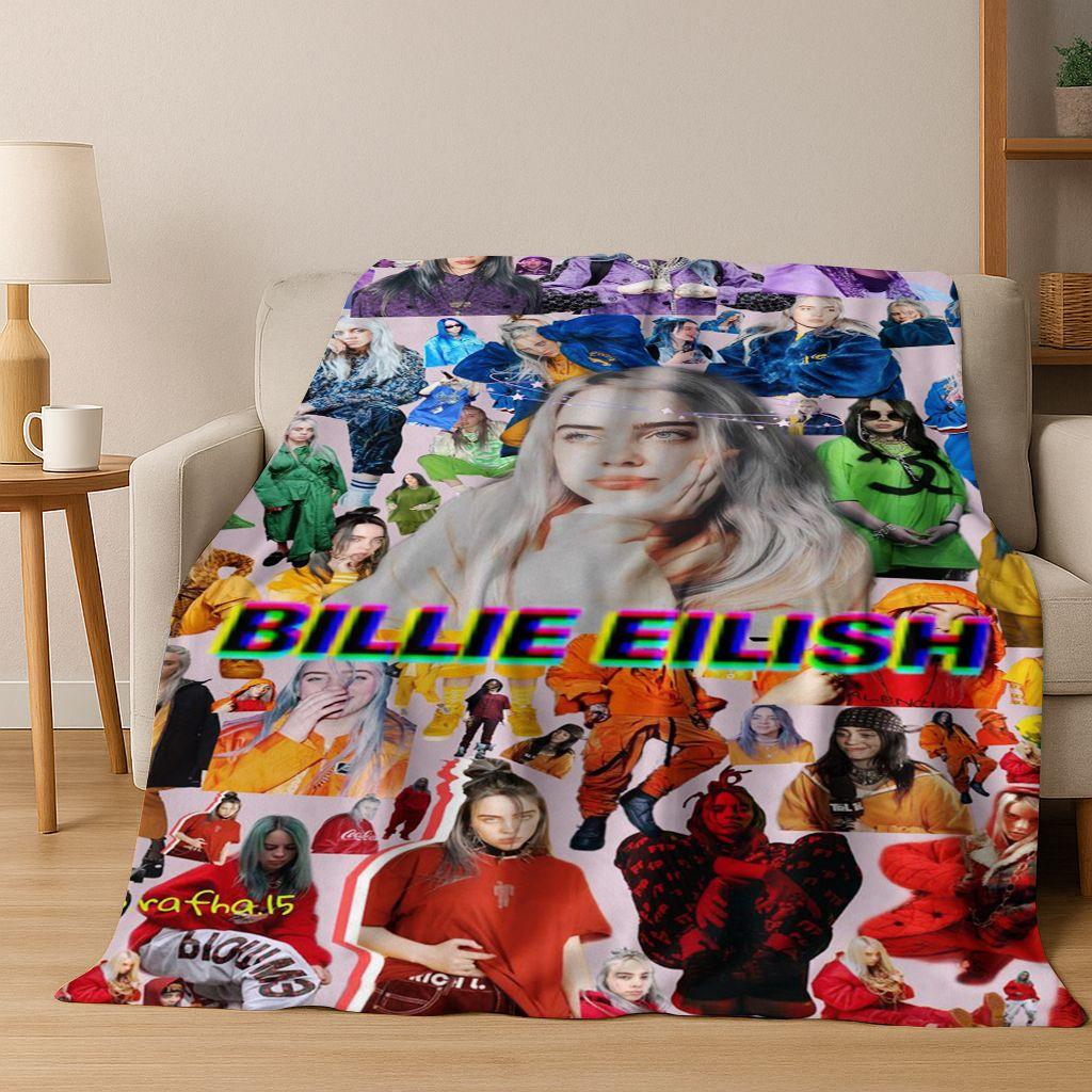 Модная фланелевая одеяло-плед Billie Eilish Hit Me Hard and Soft, мягкий плед для кровати, спальни, гостиной, дорожный подарок, для детей