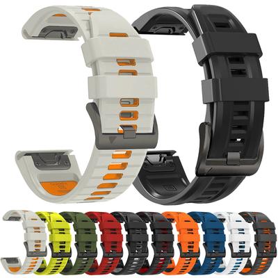 Быстросъемный силиконовый ремешок 22 мм 26 мм для Garmin Fenix 8 7X 7 Pro Solar/6X 6/Epix/Forerunner 965 955/Instinct 2X/Tactix Официальный ремешок