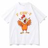 Fcawf Chicken Print Tshirt Summer Unisex Comfortable Fashion Casual Hip Hop Streetwear Tops Cotton ONeck Short Sleeve Tees