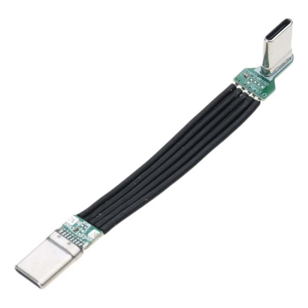 Lightweight Fast Charging Data Cord Anti Oxidation Type C To USB C Flat Cable Quick Charge