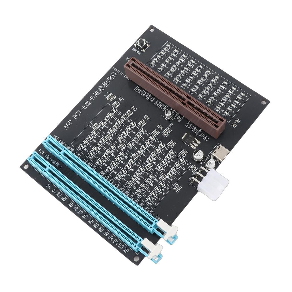 Тестер видеокарт со светом AGP PCI E Двойного назначения Дисплей Тестер видеографической карты