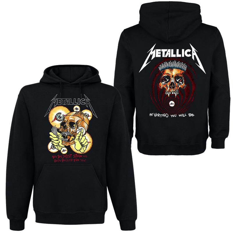 METALLICA Группа Рок Темный Ветер Худи Мужская Уличная Хип-Хоп Одежда Удобный Свитшот с Капюшоном Осень_Зима Личность Мужская Одежда