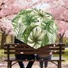 1PC Tropical Leaves Pattern Umbrella-8-Rib Reinforced, Automatic Open, Lightweight & Durable, Cute Fashion Accessory for Outdoor-P71