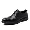 Fashion Autumn New Lace Black Dress Shoes for Men Fashion Casual New Designer Leather Shoes Male British-style Groom Wedding Shoe Man