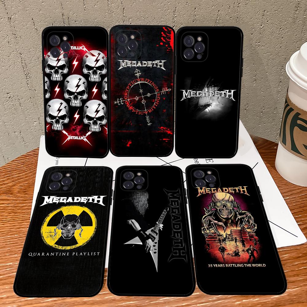 Music Rock M-Megadeth Phone Case For IPhone 16 15 14 11 12 13 Mini Pro XS Max Cover 6 7 8 Plus X Funda Shell