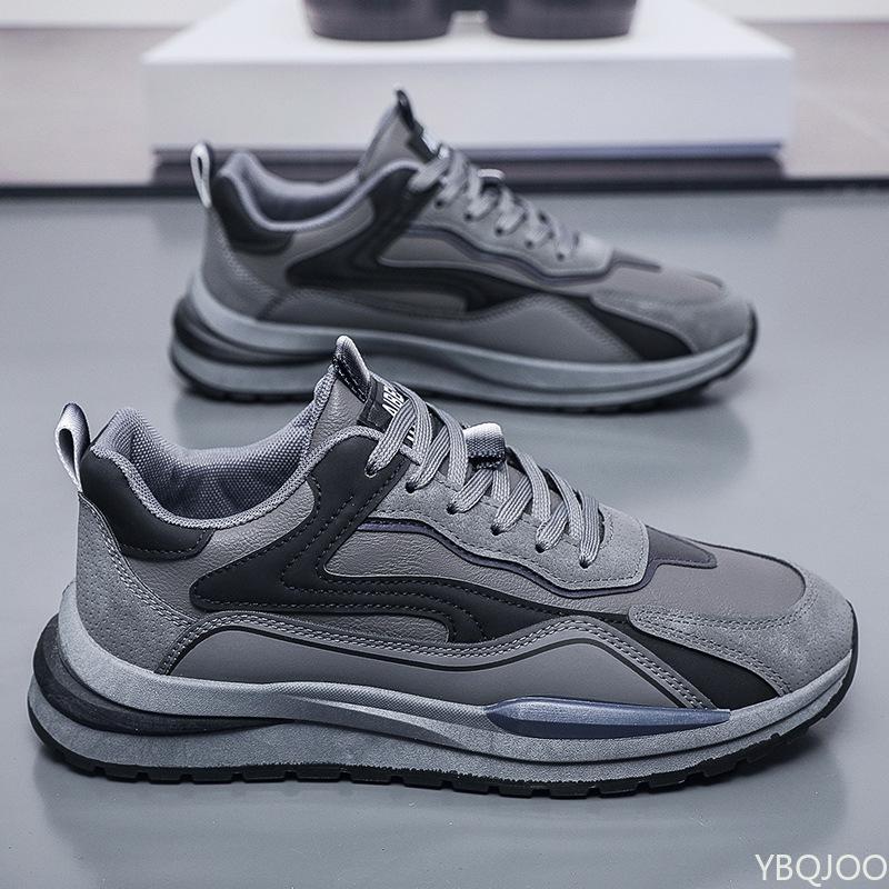 Весна Осень Новые Дышащие Повседневные Модные Кроссовки для Бега Трендовые Универсальные На толстой подошве Мужские Простые Удобные Туфли