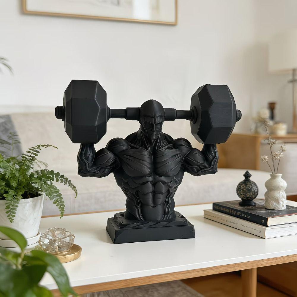 Creative Muscular Man Ornament Funny 3D Printing Ornaments Muscular Man Model Toy Home Decor