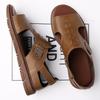 Open-toe Summer Man Sandals Breathable Mens Casual Shoes Outdoor Mens Leather Sandals New Quick Dry Beach Shoes Roman Sneakers