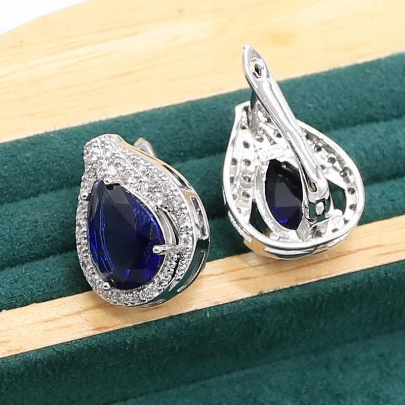 Womens Wedding Jewelry Set Dinner Party Occasion High Grade Light Luxury Jewelry Set