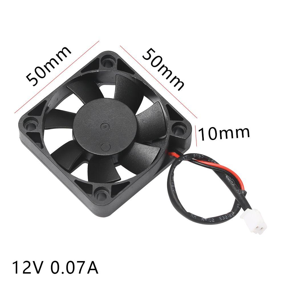 With PC 2-pin 50mm X 10mm Cooling Cooler Mini Computer Fans CPU System Heatsink DC Brushless Fan
