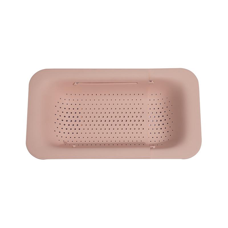 Hot Selling Plastic PP Draining Vegetables Fruits Cleaning Plastic Drain Basket Over the Sink Colander Strainer Basket