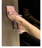 Fashion Fashion Elegant Sexy Cross Lace High Heel Sandals Stiletto Heels Sandals Design Banquet Professional Dress High-heeled Slippers