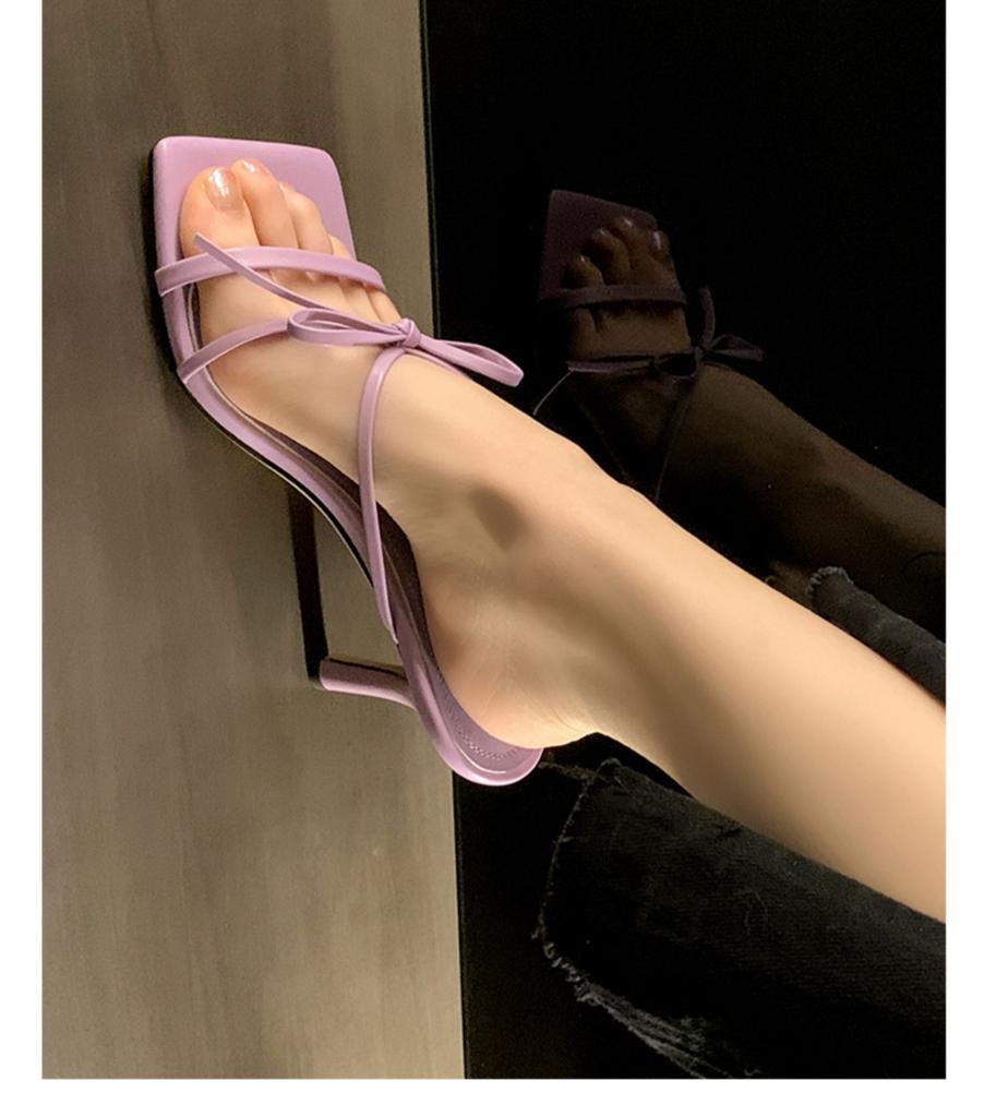 Fashion Fashion Elegant Sexy Cross Lace High Heel Sandals Stiletto Heels Sandals Design Banquet Professional Dress High-heeled Slippers