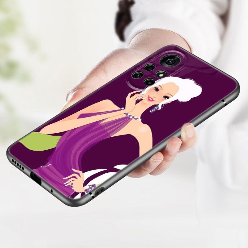 Модный стильный чехол для телефона для девочек и женщин для Huawei Honor 60 50 SE 30S Mate 30 20 10 Lite 40 Nova 9 8 Pro Y60 8i 7i 7SE 5T Premium