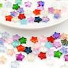 20/50/100pcs Glass Material Mixed Colors Star Glass Beads Creative Star Decorative Beads Colorful Interval Beads DIY Bracelet Necklace Earrings Key