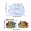 Сделай сам Форма для настенного подвеса в виде дракона Скандинавские украшения Силиконовая форма Трехмерный подвес для гостиной Форма для смолы