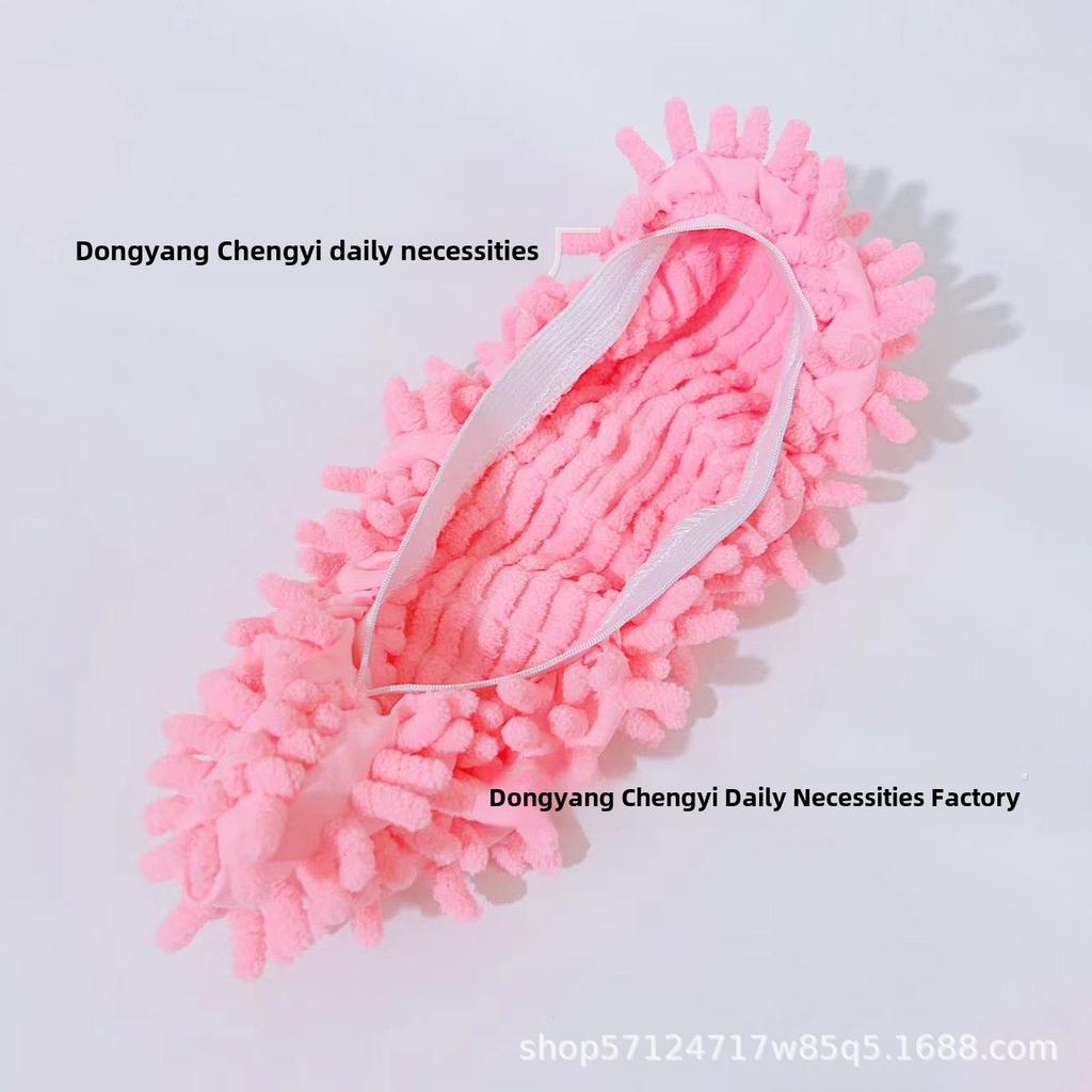 Chenille Shoe Covers Mop Slippers Reusable Washable Cleaning Slippers for Dusting and Floor Cleaning