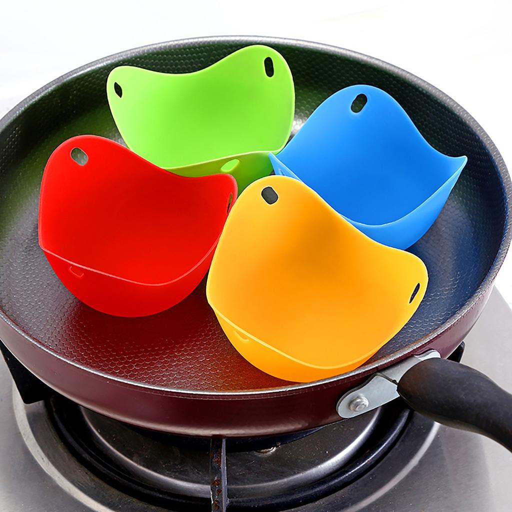 Egg Poachers Silicone Molds Cooker Tools Pancake Cookware Bakeware Steam Eggs Plate Tray Healthy Novel Kitchen Accessories ARI