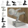 No Drilling Door Stopper Cartoon Door Bumper Funny Decorative Door Stop  for Home&Bedroom