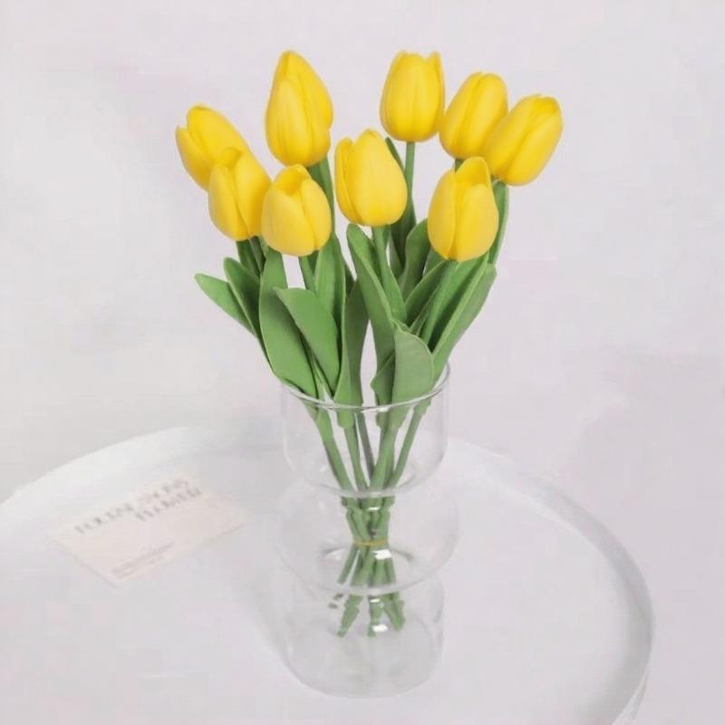 Свадебное украшение комнаты, искусственные цветы, искусственное растение, букет тюльпанов, используется для празднования Хэллоуина, Рождества, Дня благодарения.