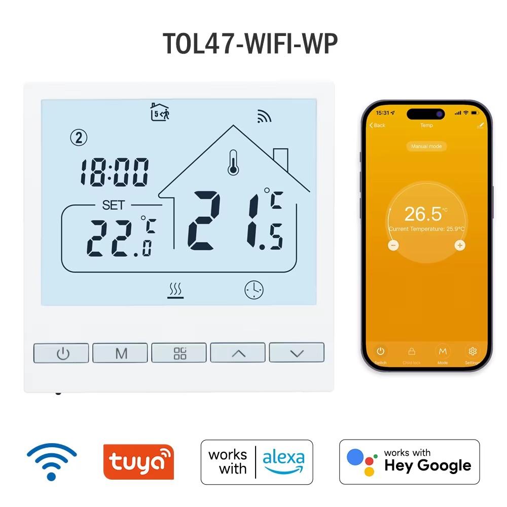 Beok Hub Controller Water Floor Zone Heating System Smart WIFI Thermostat Central Heating Controller Actuators for Gas Boiler