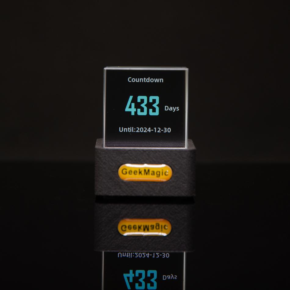 GeekMagic Mini Crystal Display Прогноз погоды Гаджет с WiFi Настольная Часовая Станция Прозрачный Маленький Телевизор Для Украшения Игры