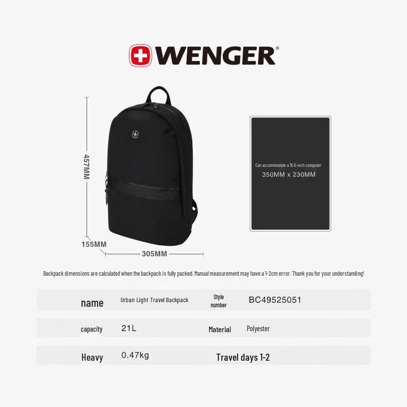 Швейцарский армейский нож WENGER Рюкзак для ноутбука 15,6 дюйма