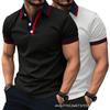 Модные мужские топы, летние мужские новые рубашки поло с короткими рукавами, повседневная рубашка поло, боди
