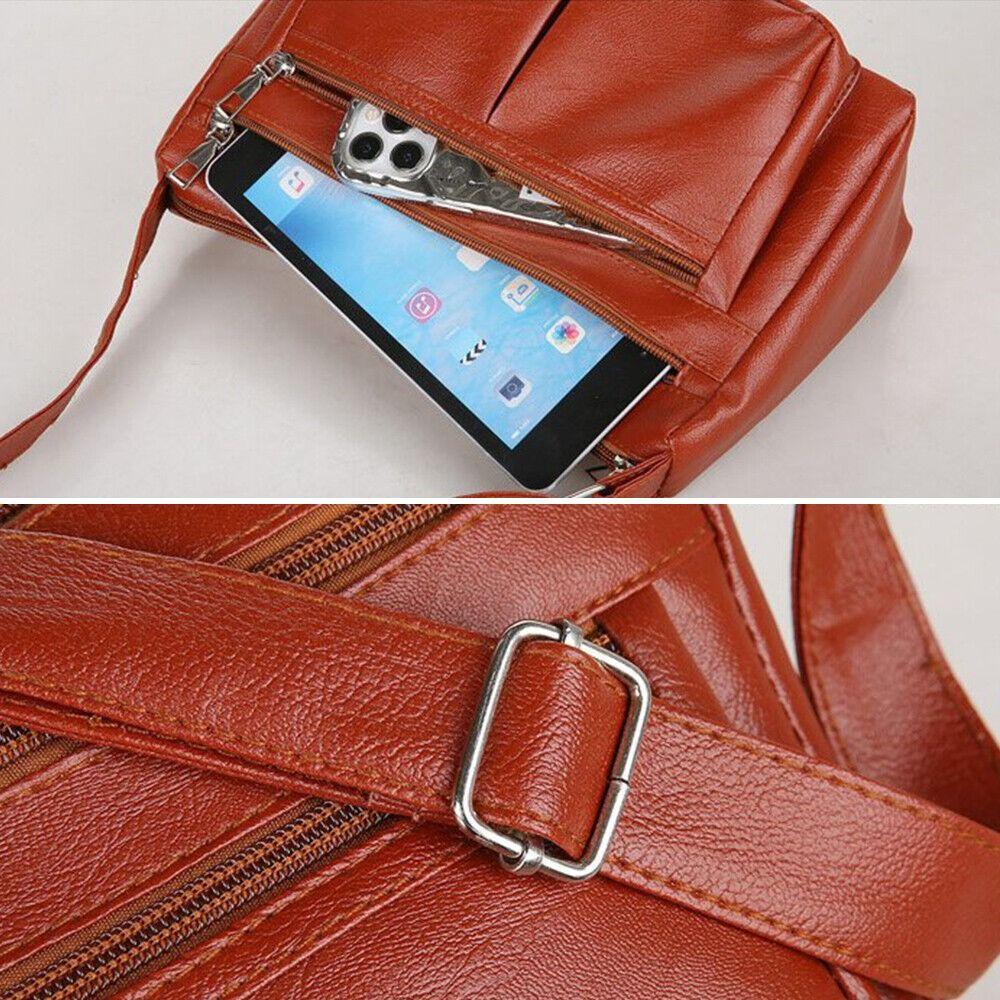 Casual Faux Leathe Womens Shoulder Bags Water Resistant 4 Color Messenger Bag Handbag Womens