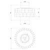 Set of cast iron accumulation discs 2 pcs. for stoves REN/M, TORA/M
