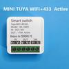 Умный коммутатор Tuya WiFi: Постоянное напряжение 12 В/24 В с WiFi и пультом дистанционного управления 433 для управления дверным замком или освещением