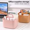 Yousheng Stackable Desk Organizer Storage Box with Handle Large Capacity Multiple Compartments Pencil Holder Caddy Organizer