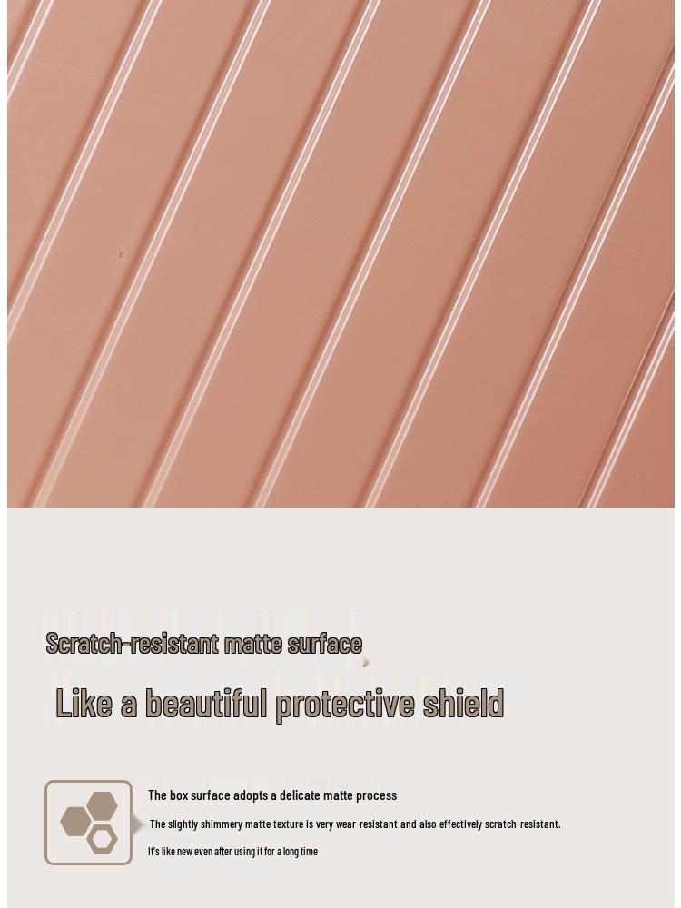 24-Inch Multifunctional Suitcase with Universal Wheels and New Lock System