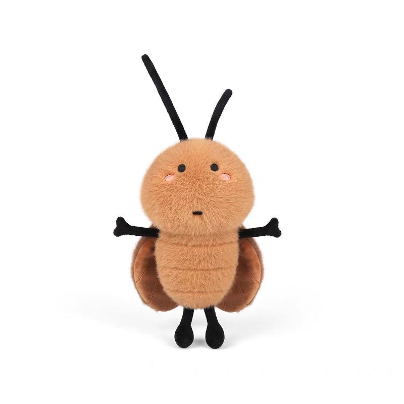 Cockroach Stuffed Animal 18cm Plush Cockroach Soft Stuffed Animal  Brown Plush Toy Doll for Birthday Party Gifts Baby Home Decor