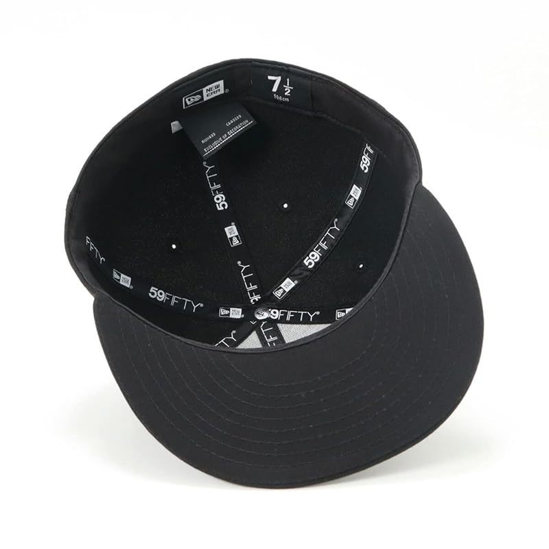 New Era (new era) new era cap 59FIFTY Plain color basic black/black 7 5/8 5950 BASIC BLK 25J