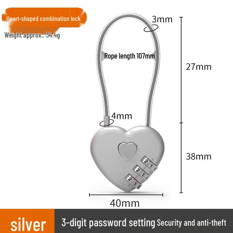 Mini Padlock: Ideal for Dormitory Lockers, Suitcases, Helmets, and Bags