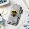 West Skull Pattern Leather Long Wallet Card Holder Fashion Zipper Purse