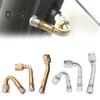 Комплект латунных удлинителей для вентилей шин, изогнутый на 45/90/135 градусов, комплект адаптеров для надувных вентилей автомобилей, мотоциклов, скутеров, удлинитель сопла с резиновым сердечником вентиля