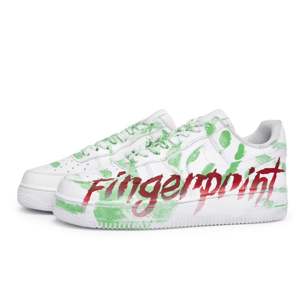 Nike Air Force 1 Специальная коробка для обуви Нескользящая Устойчивая к истиранию Низкие кеды для скейтбординга Унисекс Белый Зеленый Красный CW2288-111(Team80-S-BOX)