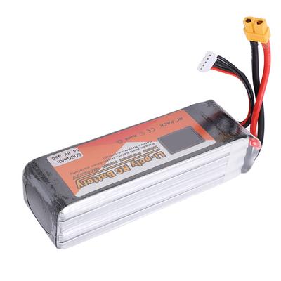 Аккумулятор LiPo 14,8 В 6000 мАч 45C 4S разъем XT60 Модель аккумулятора LiPo для дрона, автомобиля, самолета