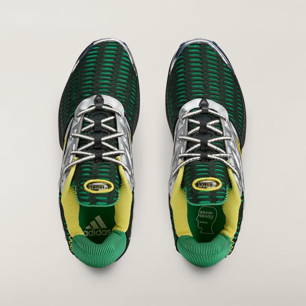 JQ6793 Brain Dead A adidas Climacool 2 Core Black Impact Yellow Silver (Men's)