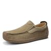 Летние мужские лоферы класса люкс из натуральной кожи, мужская обувь из замши, мужская повседневная обувь, дышащие мягкие туфли для вождения, обувь для ходьбы