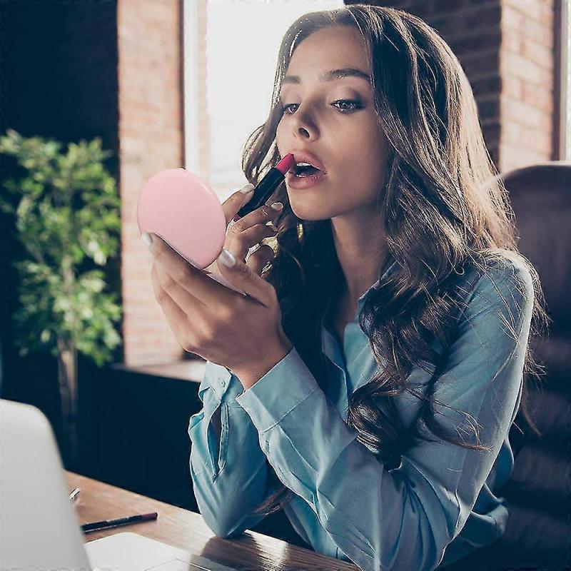 Компактное перезаряжаемое зеркало для макияжа с подсветкой, 1-кратное и 10-кратное увеличение