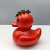 Vegetable Duck Figurine 3D Tomato Mushroom Duck Statue Resin Vegetable-Themed