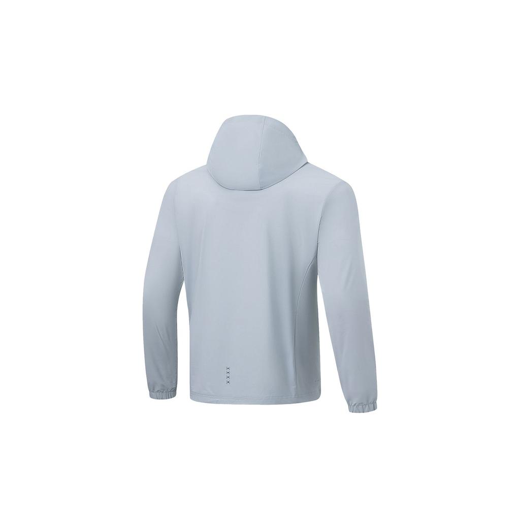 Li Ning Running Series UPF 50+ однотонная, ледяная, удобная, влагоотводящая, светоотражающая, солнцезащитная одежда, мужская одежда, темно-синий AFDT185-11