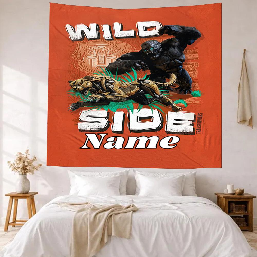 Love Transformers Custom Your Name Wall Decor Tapestry Art For Pet Memorial Birthdaywedding Party Backdrop Family Gift