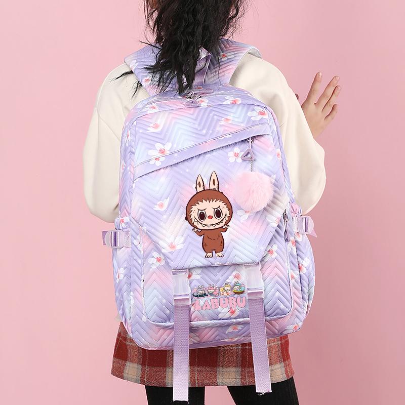 Cartoon Printed Backpack Student Kid Boy Girl Bookbag Teenger Large Capacity Waterproof Schoolbag Travel Bag Gift Mochila