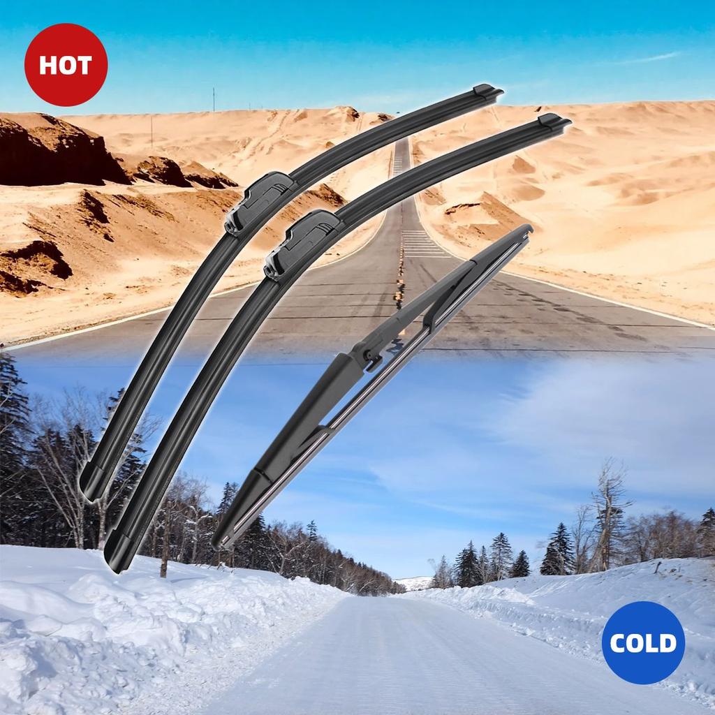 3 шт. для Jeep Grand Cherokee 2005-2010 22 "21" 14 "передние и задние щетки стеклоочистителя лобовое стекло резак для окон аксессуары 2006 2007 2008 2009 2010