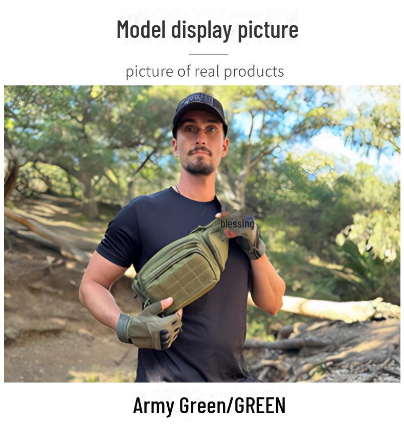 Водонепроницаемая камуфляжная поясная и нагрудная сумка для активного отдыха - унисекс, многофункциональная для рыбалки